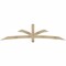 Ekena Millwork Davenport Rough Sawn Timber Gable Bracket, Douglas Fir, 96"W x 24"H x 4"D x 4"F, 6/12 Pitch GBW096X24X0404DAV00RDF - alternate 1